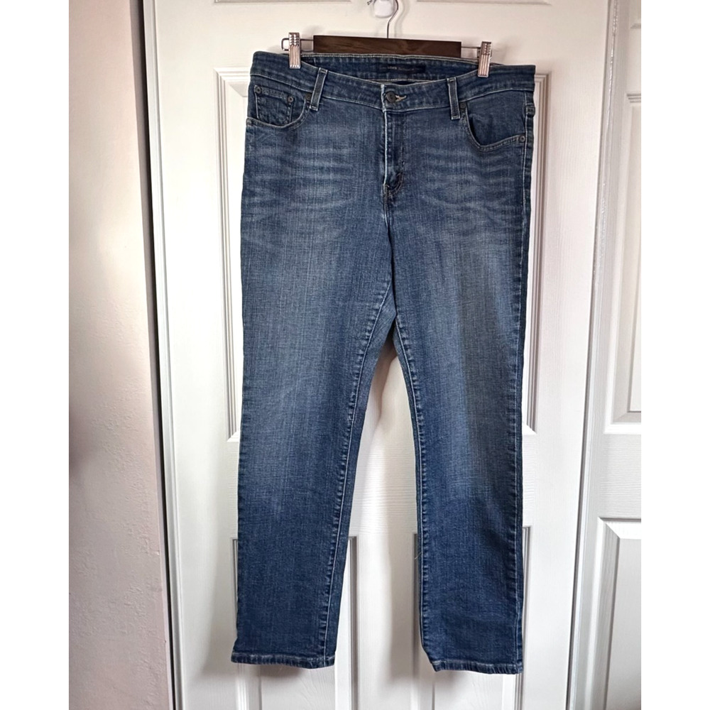 Levi's Women's 16 Mid Rise Skinny Jeans Medium Wash Denim